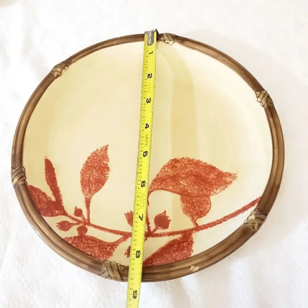 Clay Art Hand Painted Fall Print Platter - Picture 6 of 7